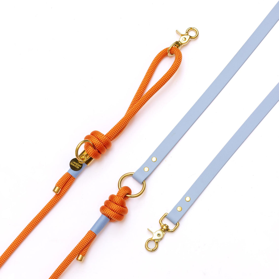 Laisse mains libres corde x Biothane Corfou