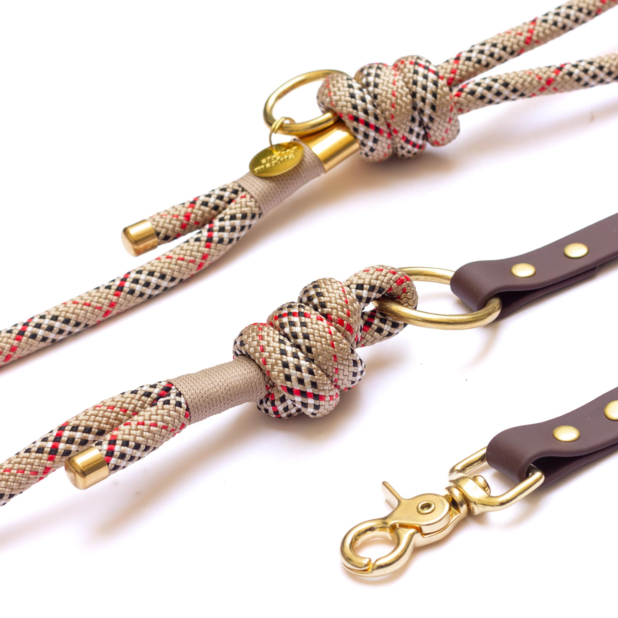 Laisse mains libres corde x Biothane Scottish