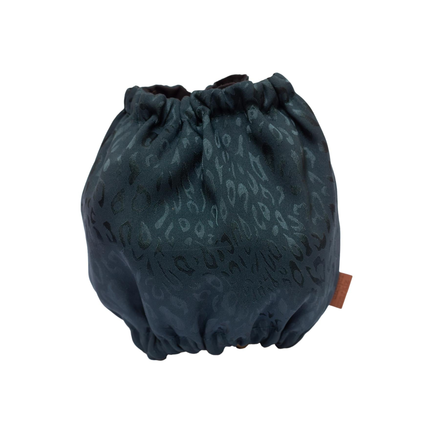 Snood pour chien à motif léopard vert émeraude