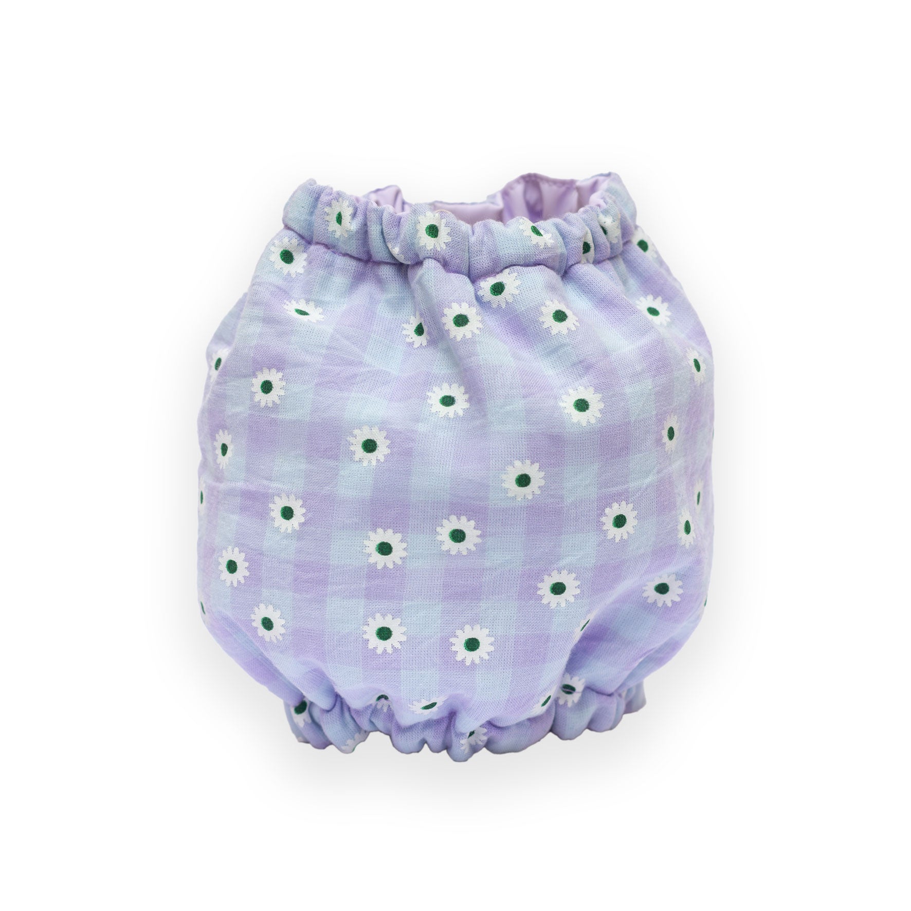 Snood imperméable pour chien vichy lilas imprimé marguerites