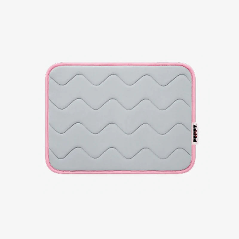 Tapis rafraîchissant à mémoire de forme gris