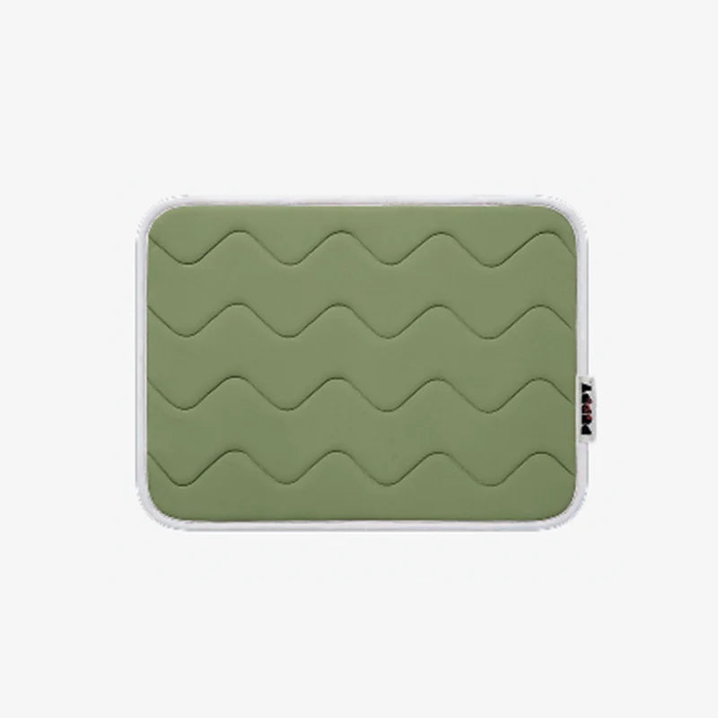 Tapis rafraîchissant à mémoire de forme vert