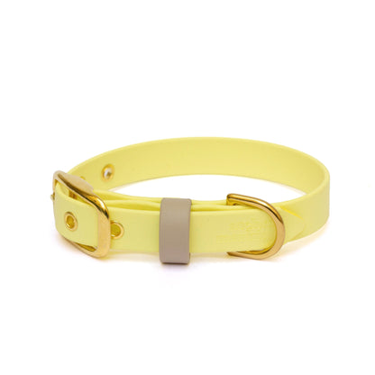 Collier imperméable Jaune Pastel
