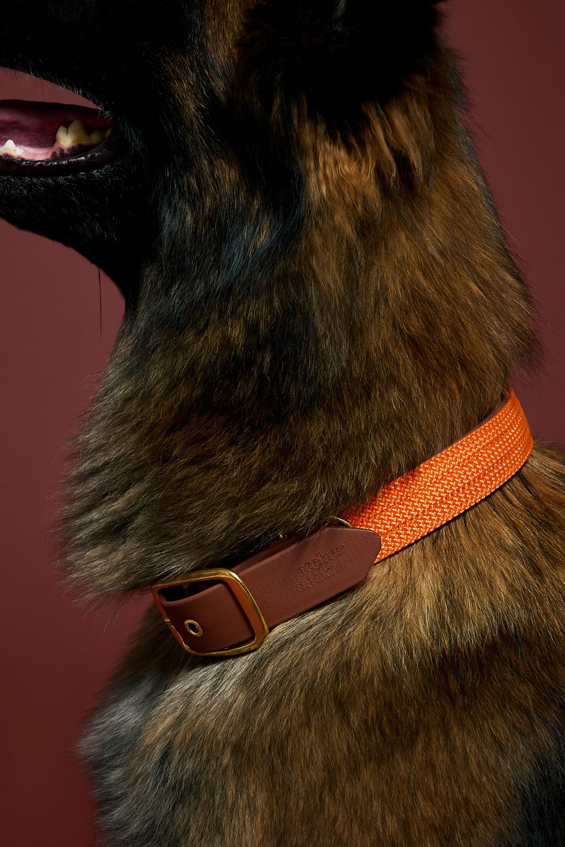 Collier plat Orange