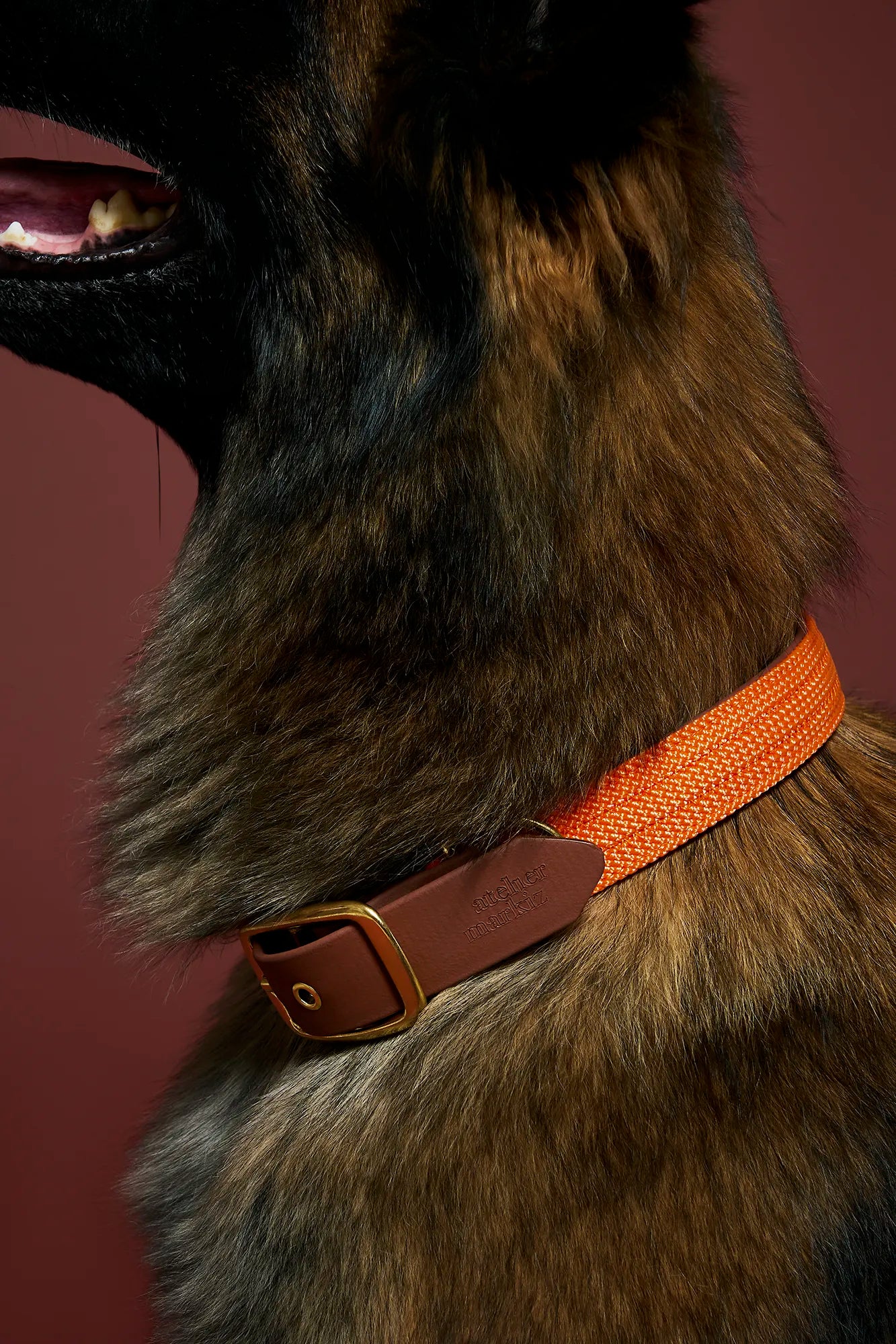 Collier plat Orange