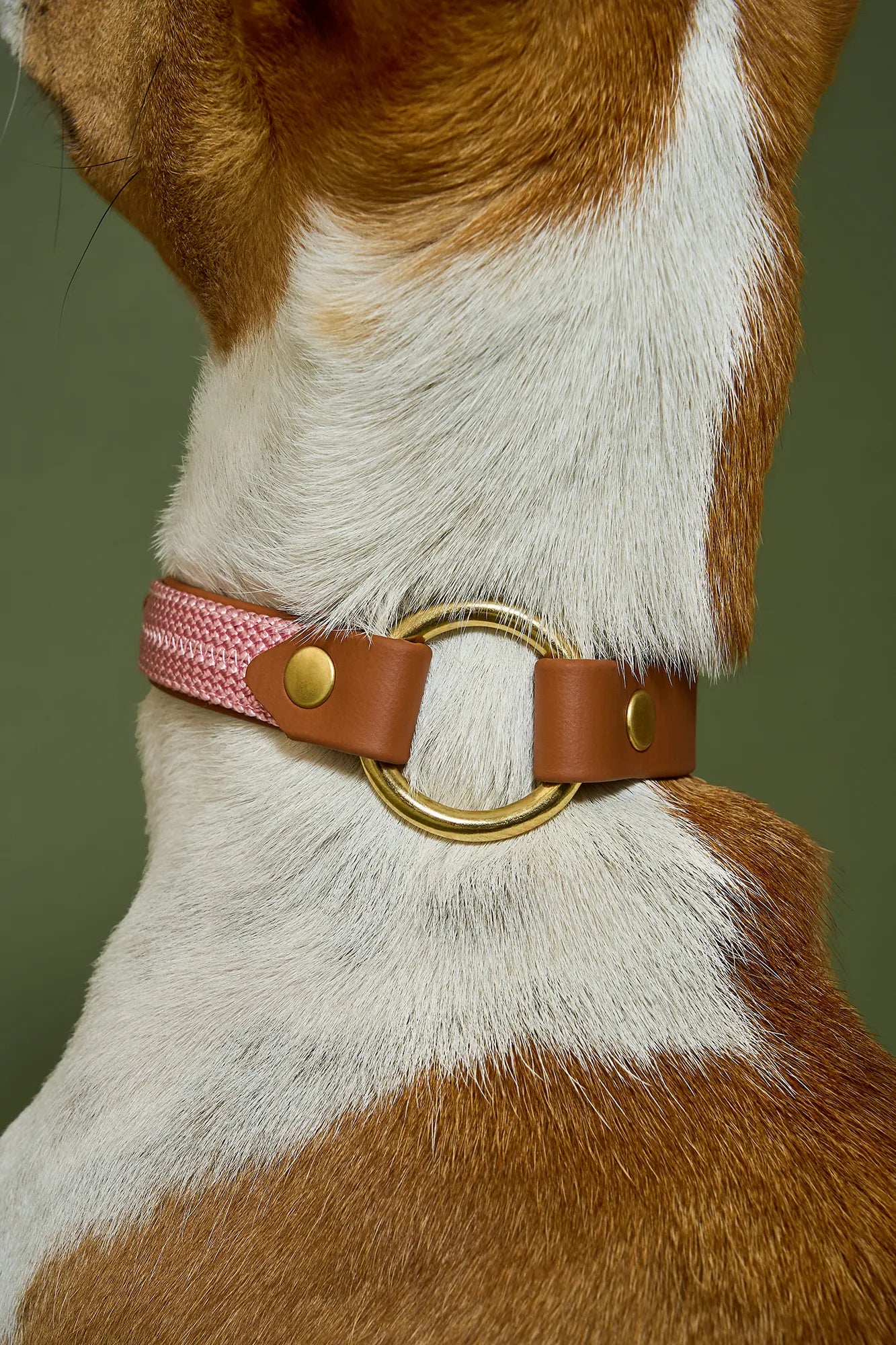 Collier plat Rose Pastel