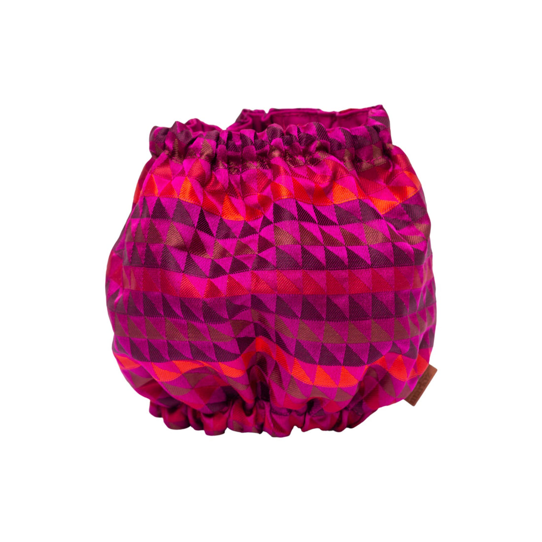 Snood pour chien à motif géométrique rose et violet