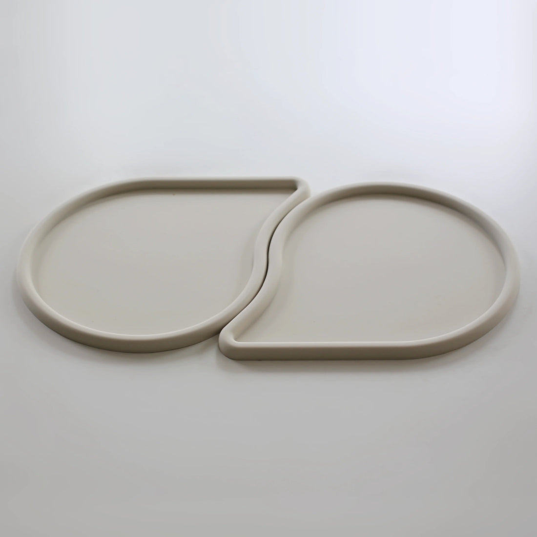 Tapis de gamelle en silicone blanc cassé