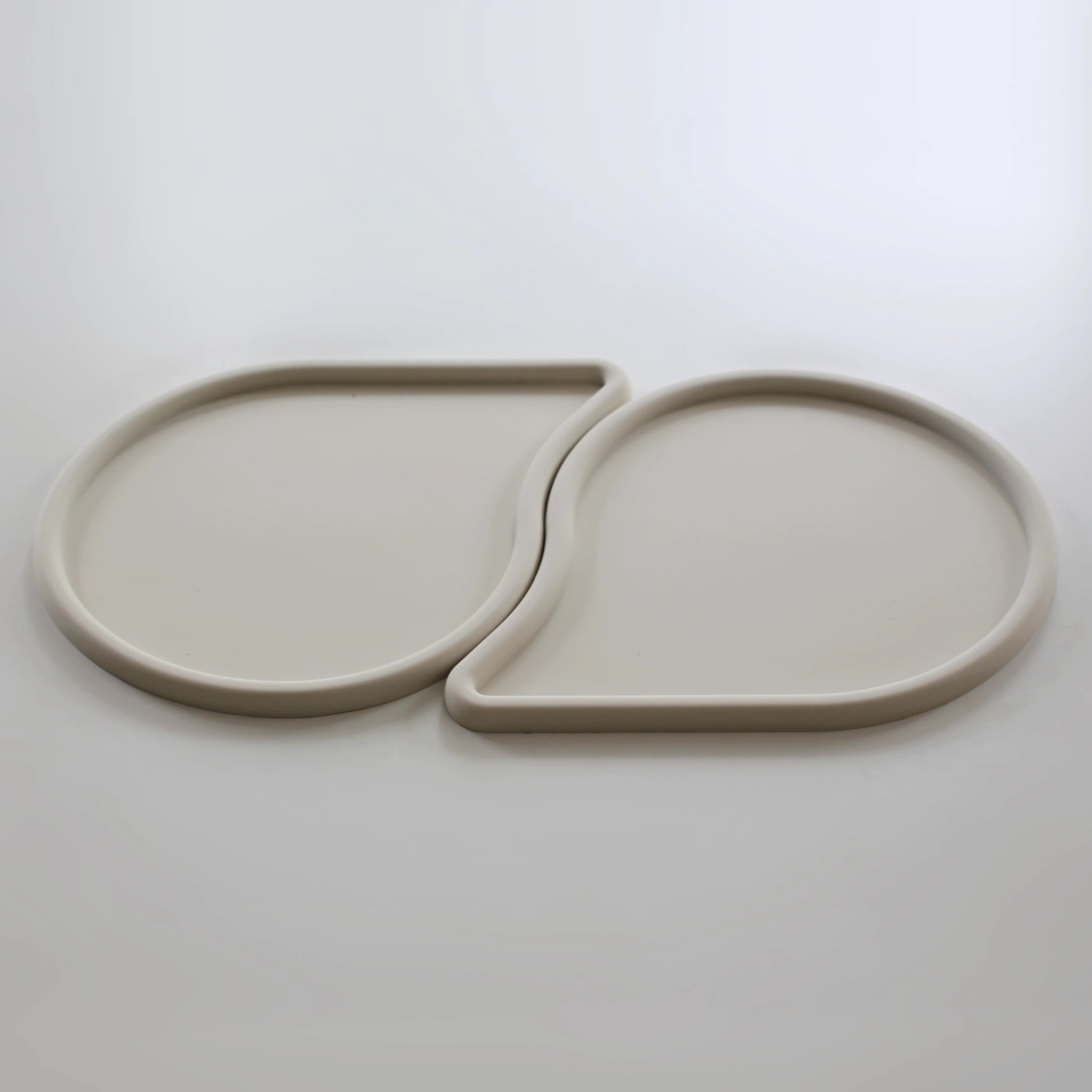 Tapis de gamelle en silicone blanc cassé