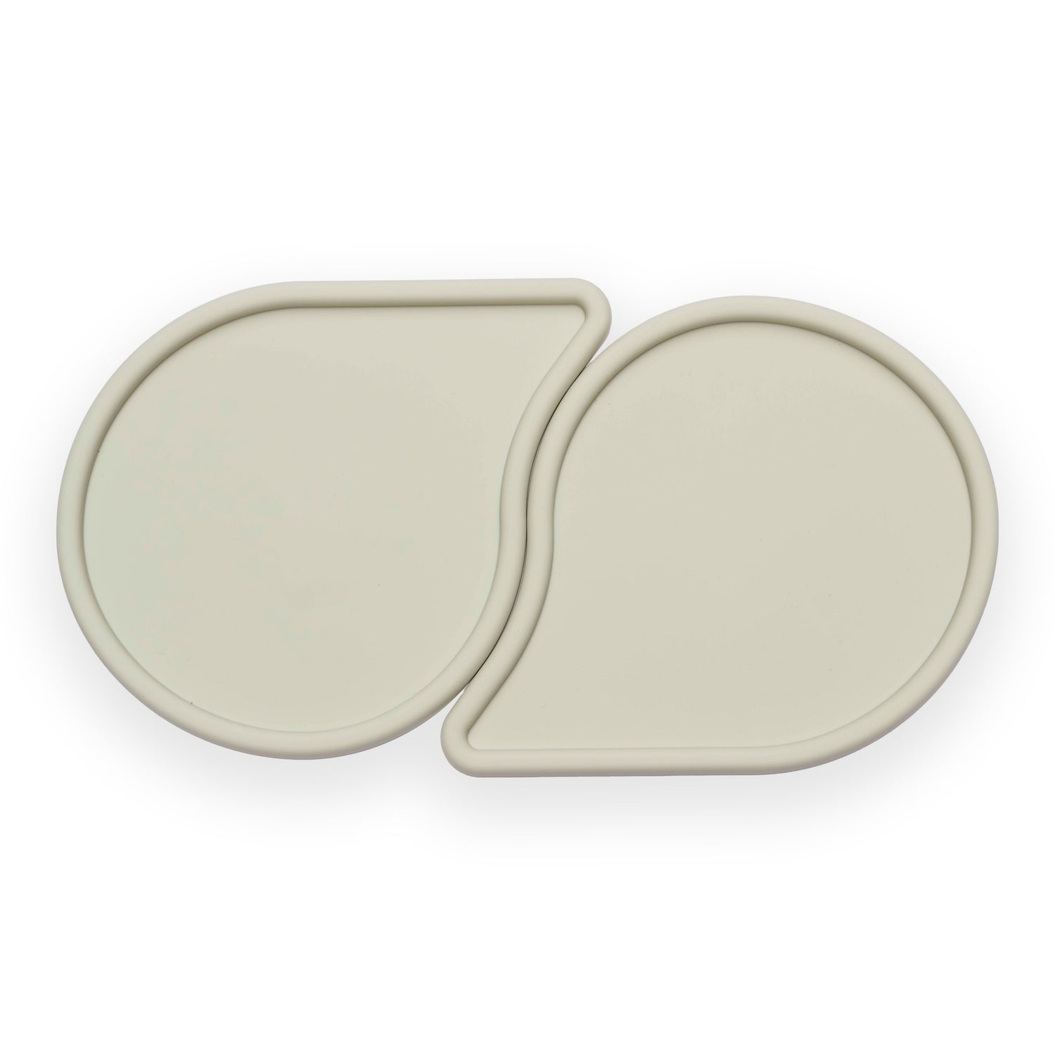 Tapis de gamelle en silicone blanc cassé