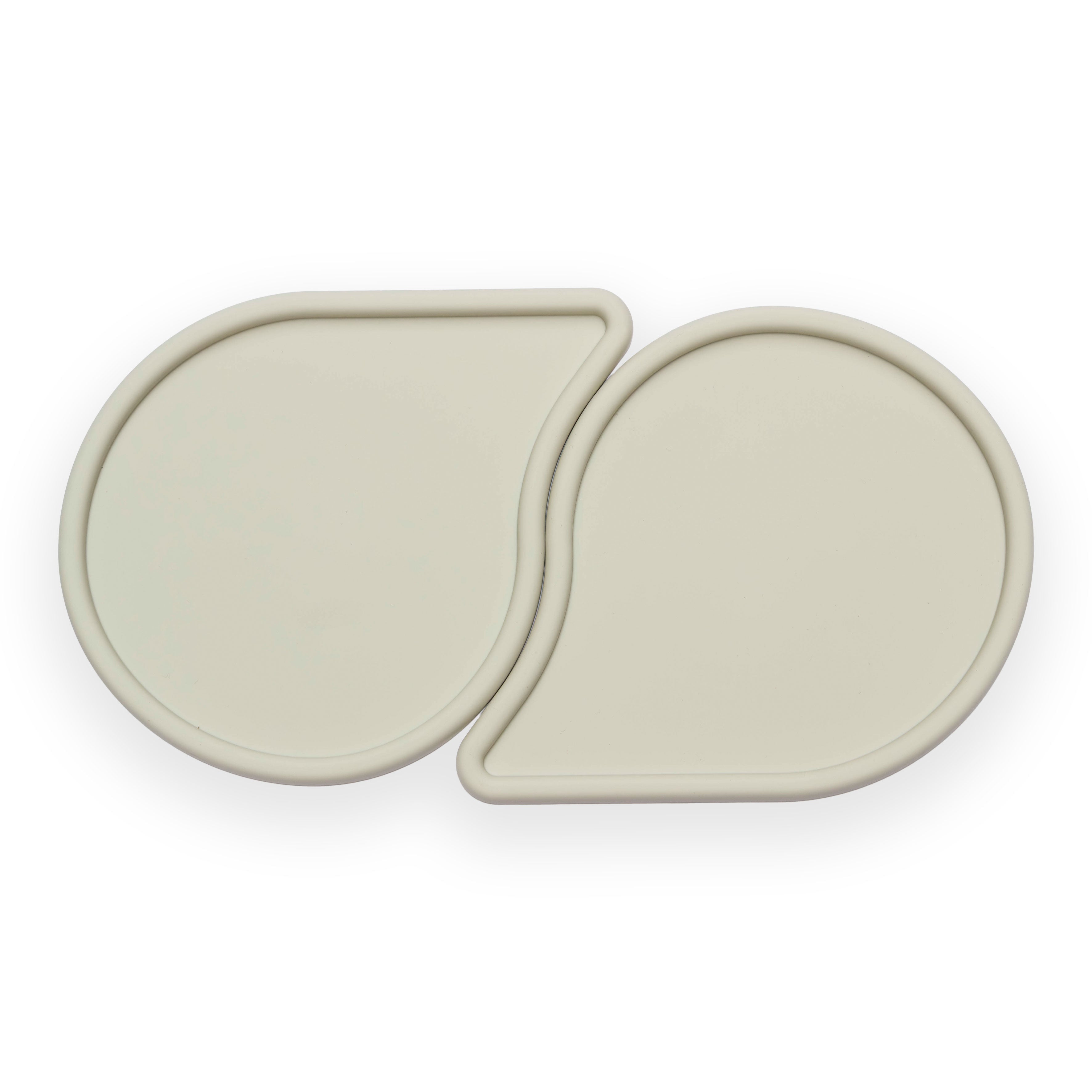 Tapis de gamelle en silicone blanc cassé
