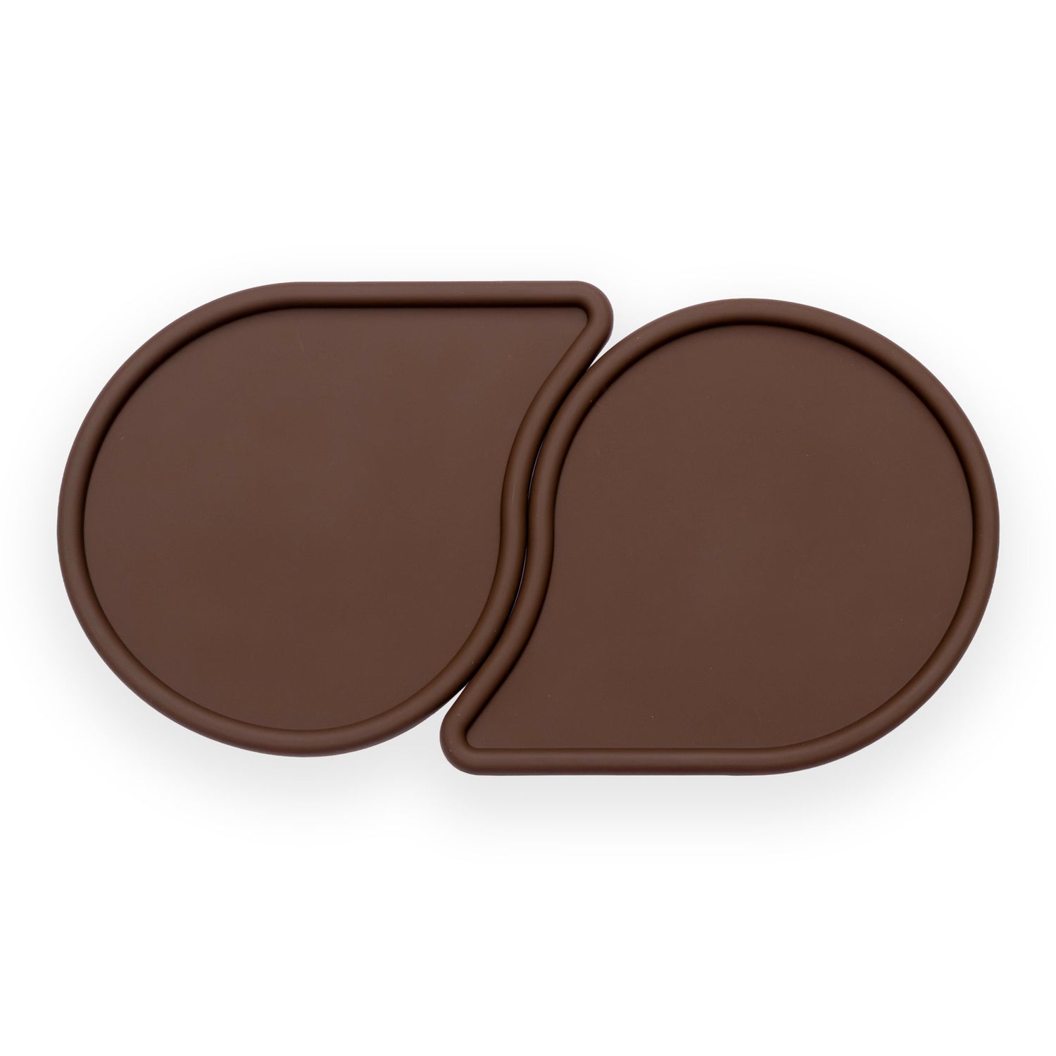 Tapis de gamelle en silicone marron
