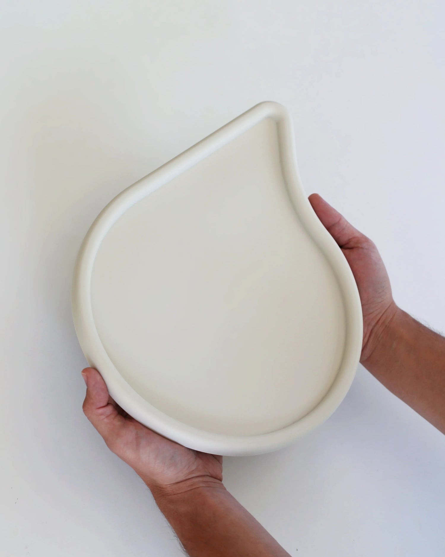 Tapis de gamelle en silicone blanc cassé