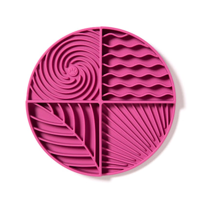 Tapis de léchage fuchsia
