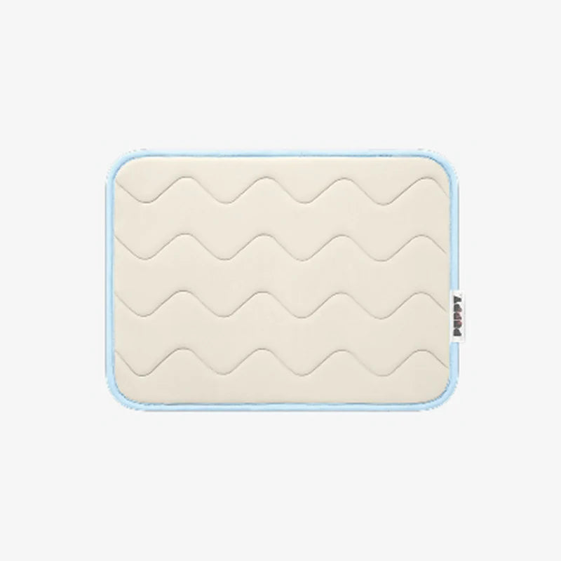 Tapis rafraîchissant à mémoire de forme beige