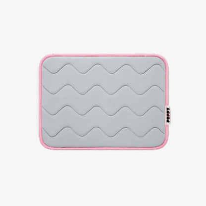 Tapis rafraîchissant à mémoire de forme gris