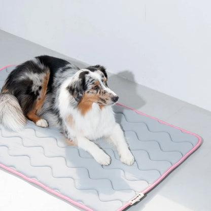 Tapis rafraîchissant à mémoire de forme gris